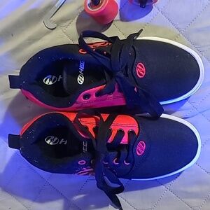 Heelys Black and Red Sneakers with Removable Wheels